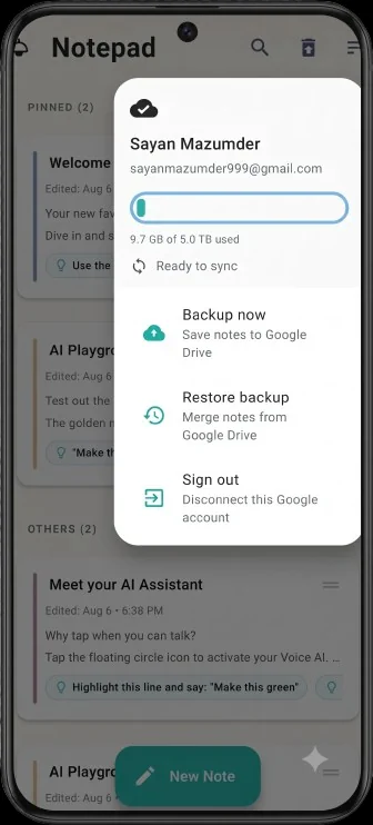 Home Screen