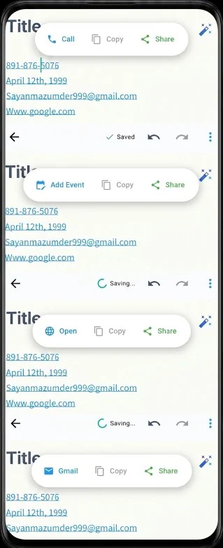 Note Screen